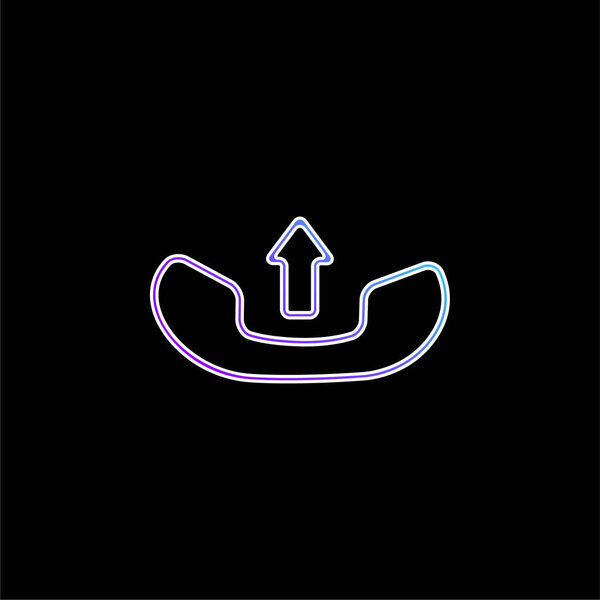 Answer A Call blue gradient vector icon