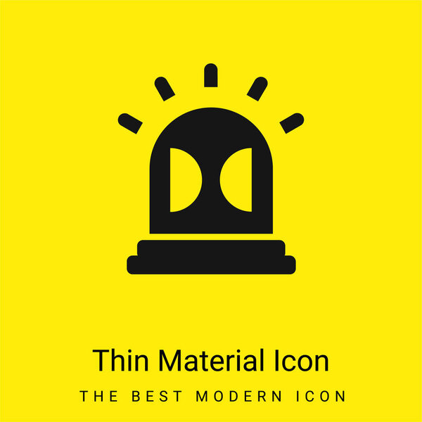 Alarm minimal bright yellow material icon