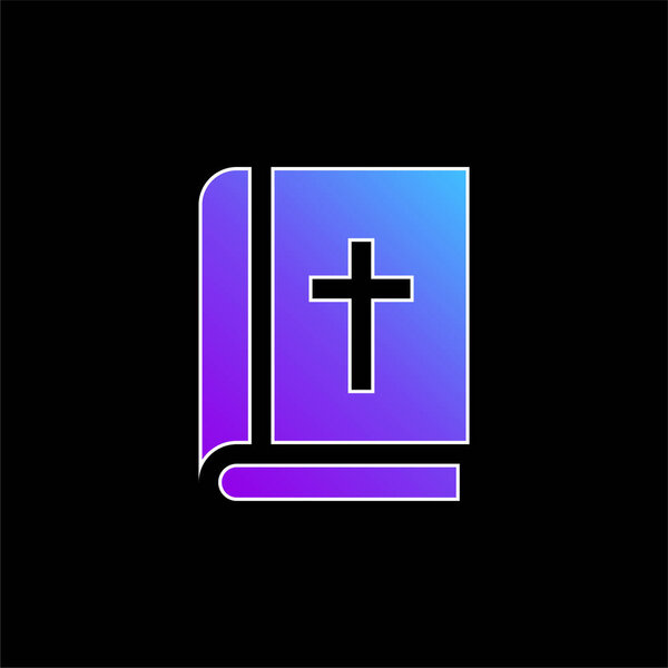 Библейский голубой градиентный вектор