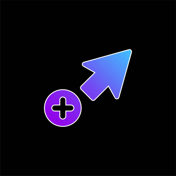 Добавить синий векторный значок