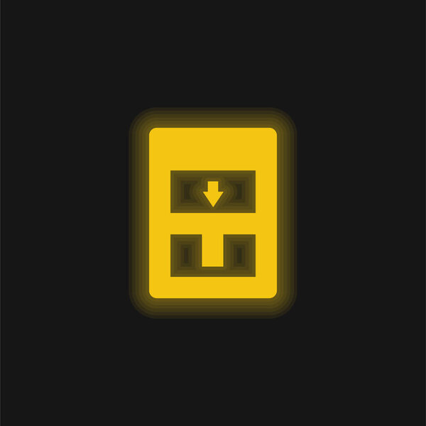 Сияющий неоновый значок