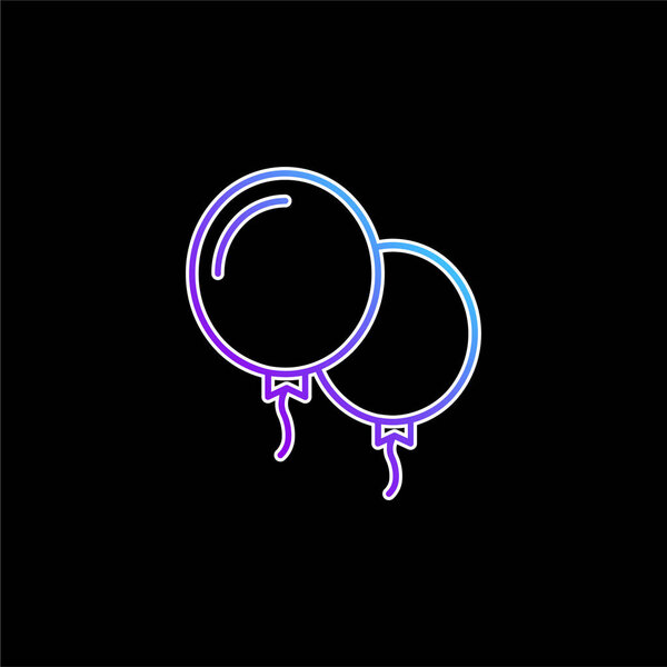 Значок голубого градиента шаров