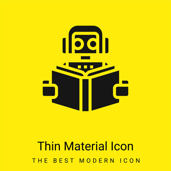 Значок минимального ярко-желтого материала