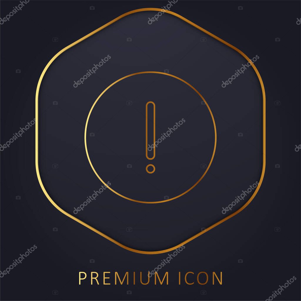Advise golden line premium logo or icon