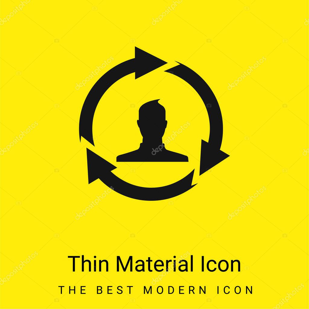 Affiliate Marketing minimal bright yellow material icon