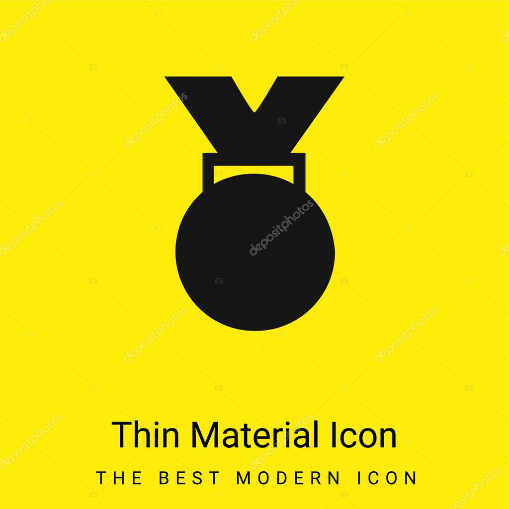 Award Medal minimal bright yellow material icon