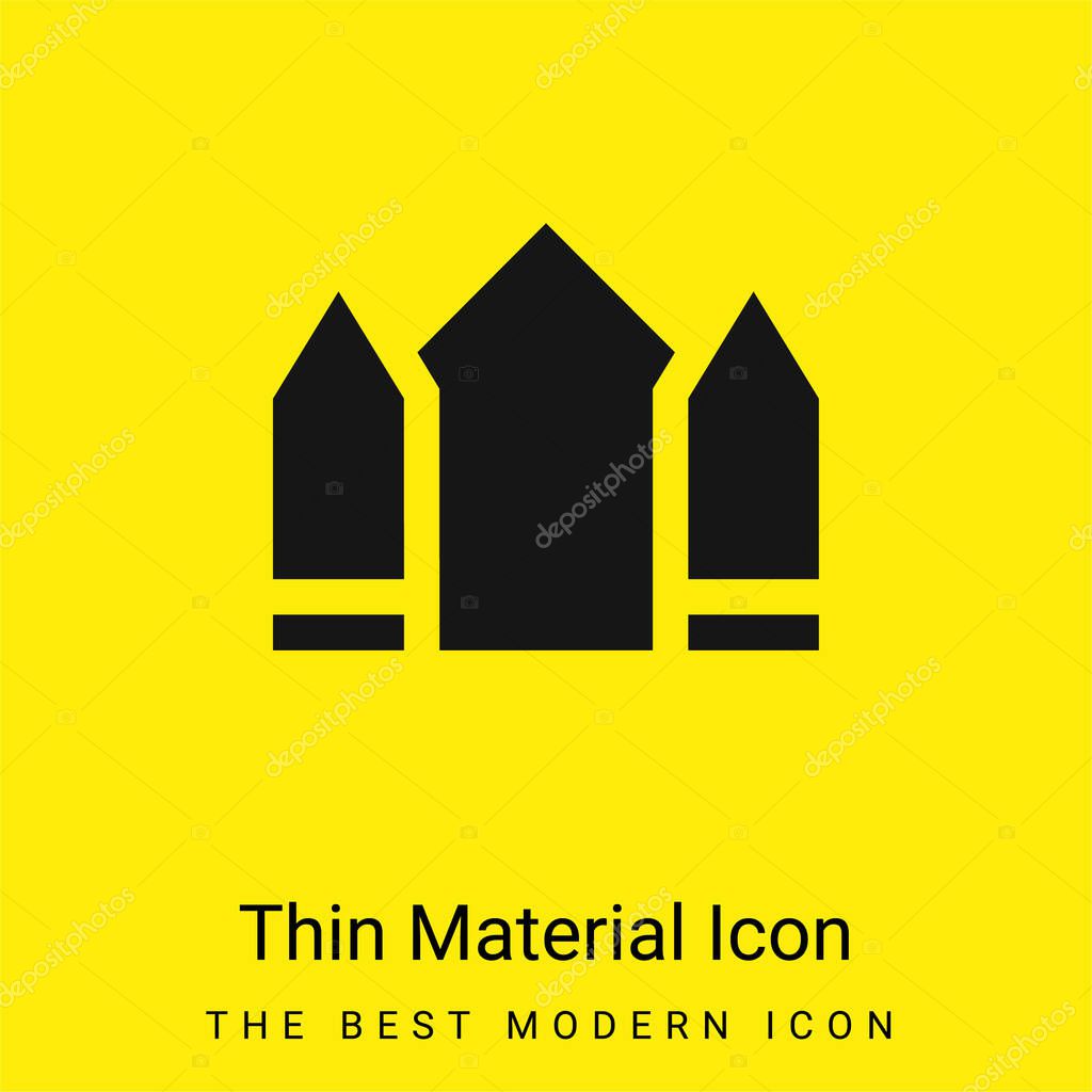 Base minimal bright yellow material icon