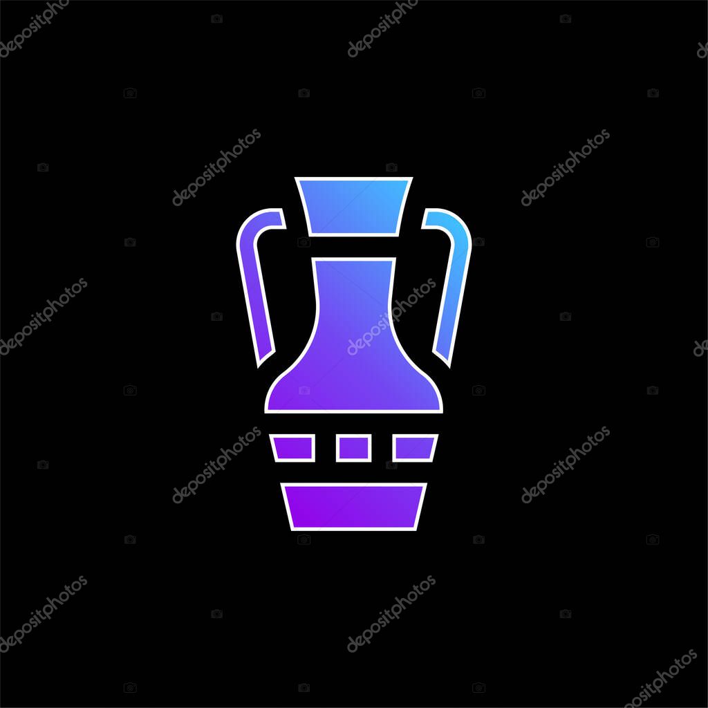 Amphora blue gradient vector icon