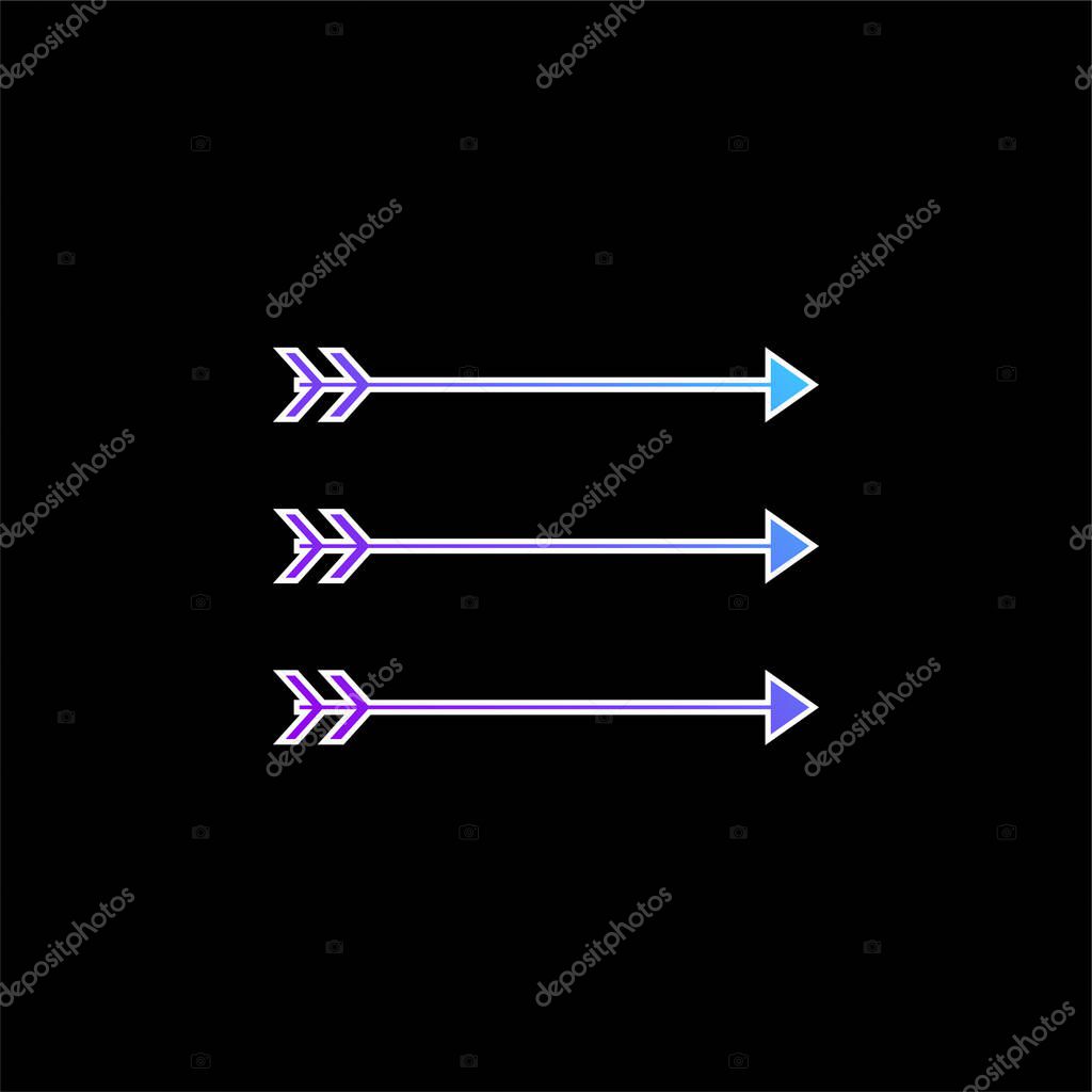 Arrows blue gradient vector icon