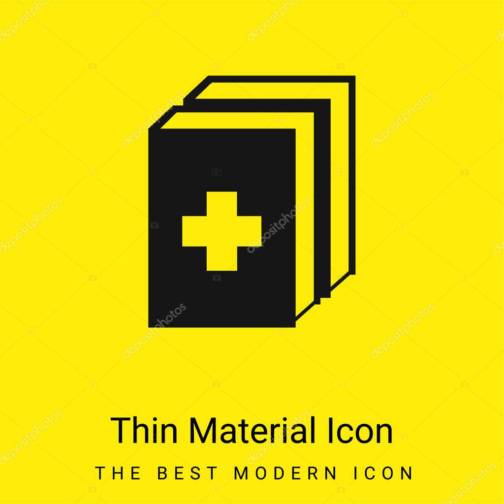 2 Medicine Kit minimal bright yellow material icon