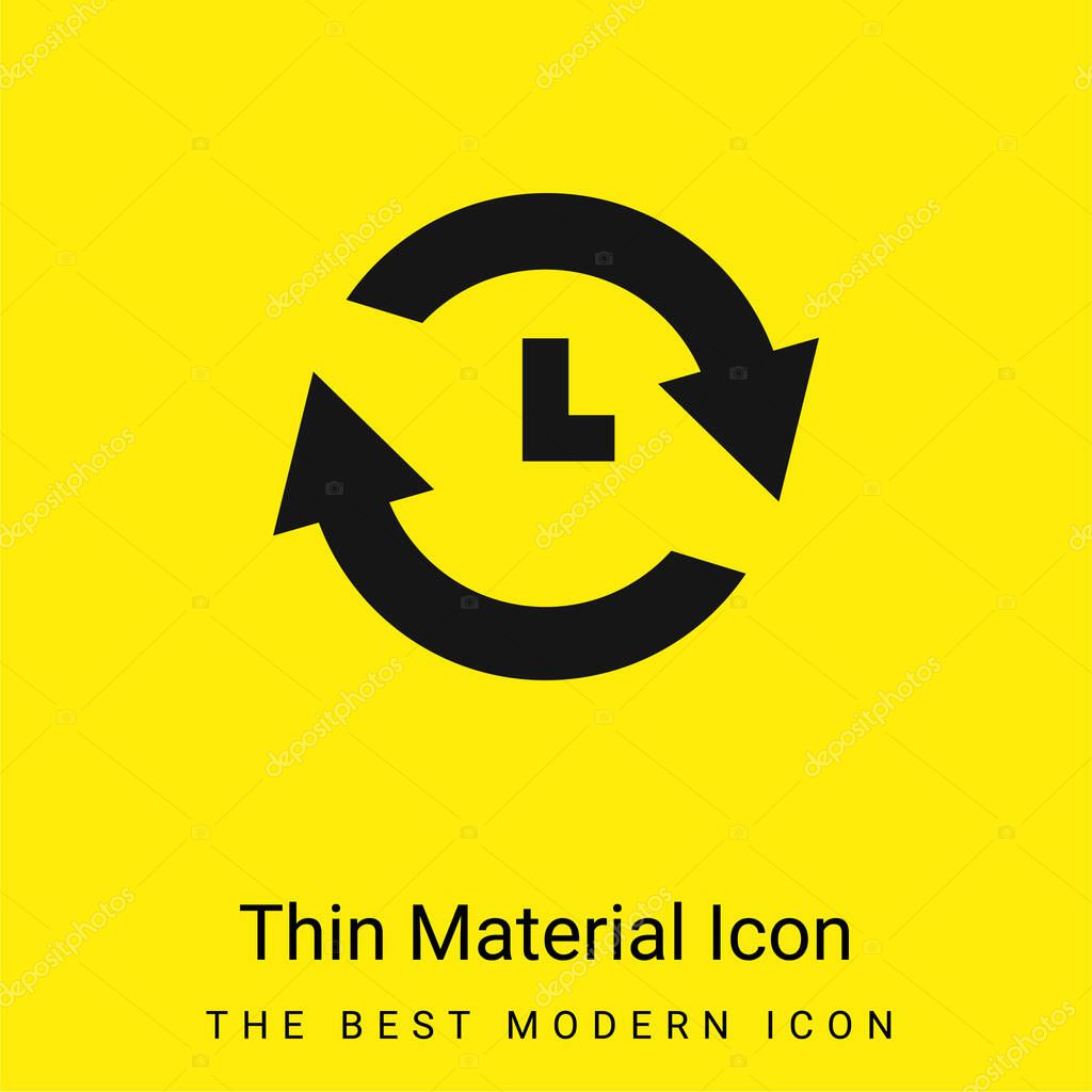 Analyze minimal bright yellow material icon