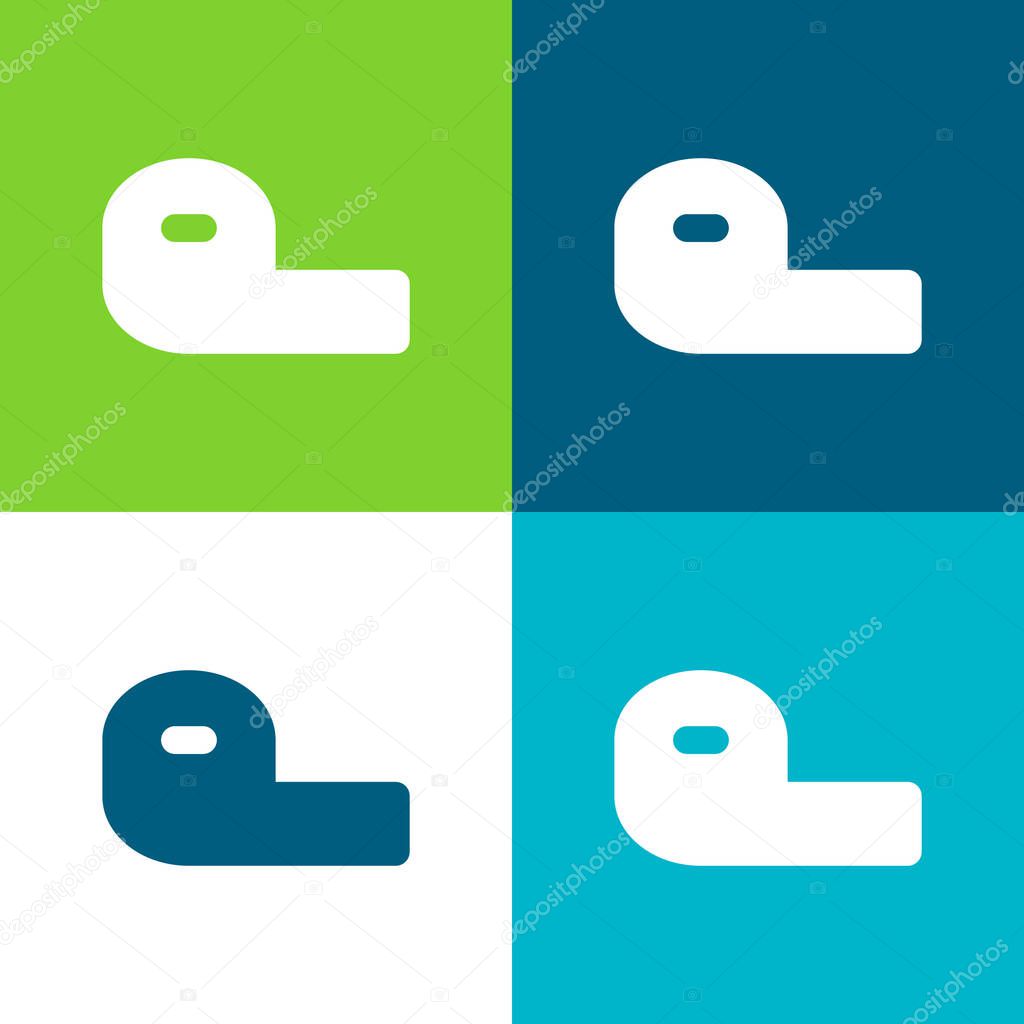 Bandage Flat four color minimal icon set