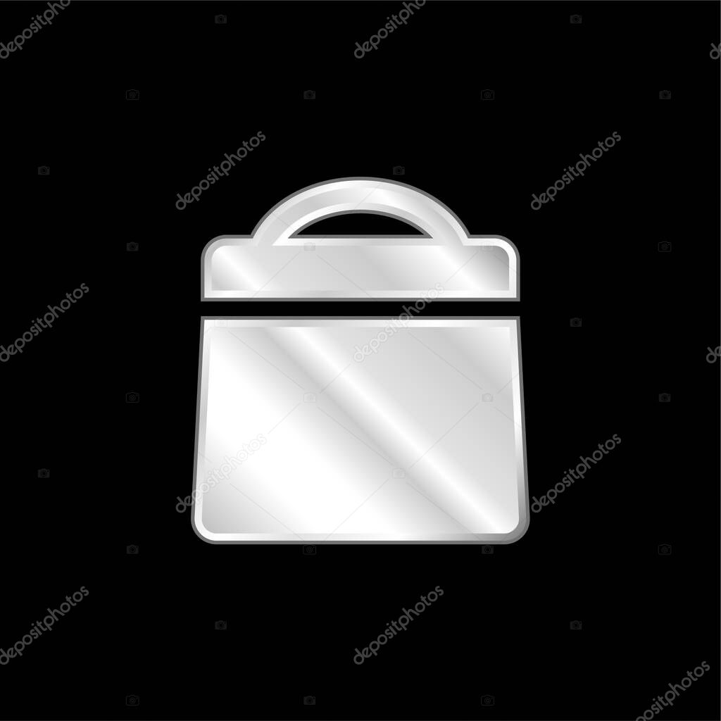Bag Filled Tool silver plated metallic icon