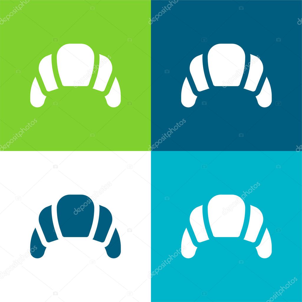 Baked Flat four color minimal icon set
