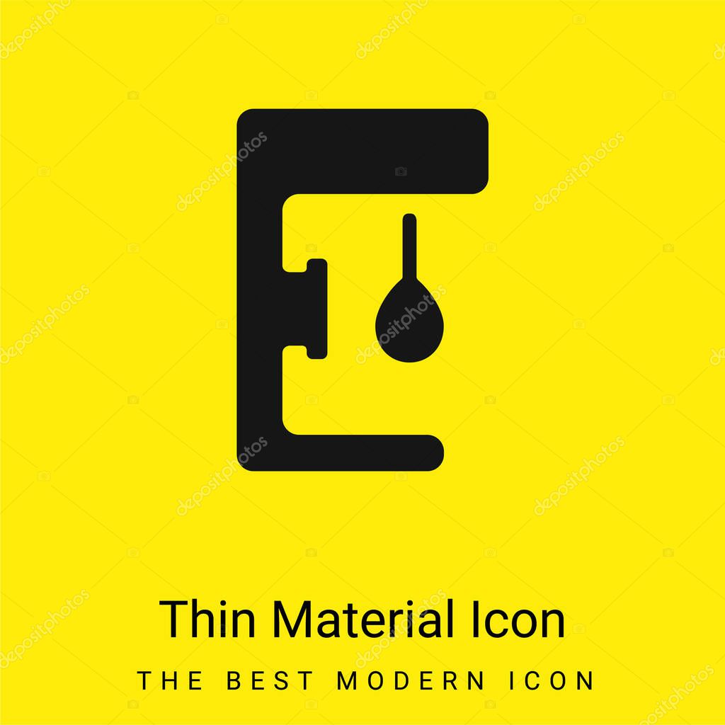 Boxing Ball minimal bright yellow material icon