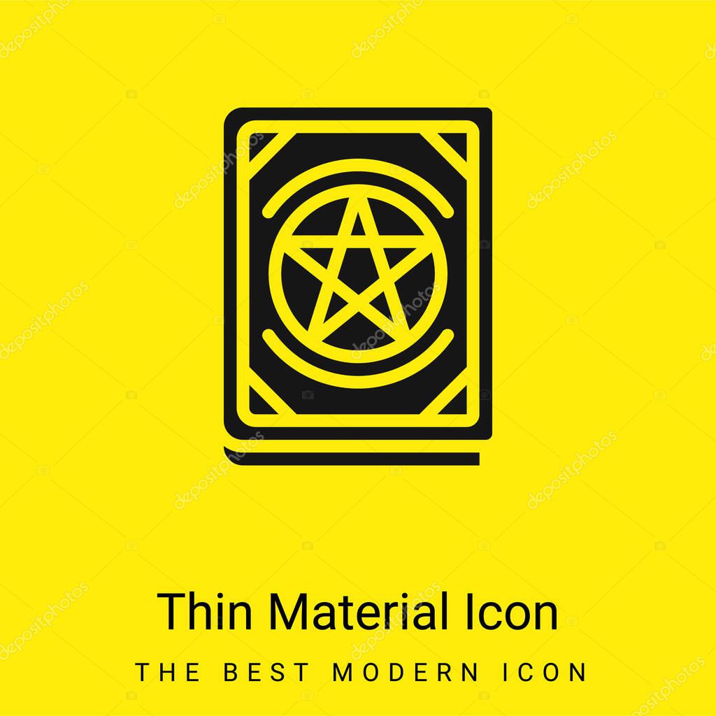 Book minimal bright yellow material icon