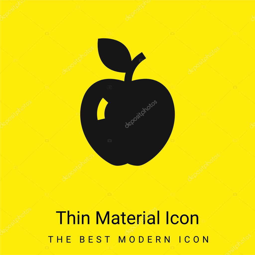Apple minimal bright yellow material icon