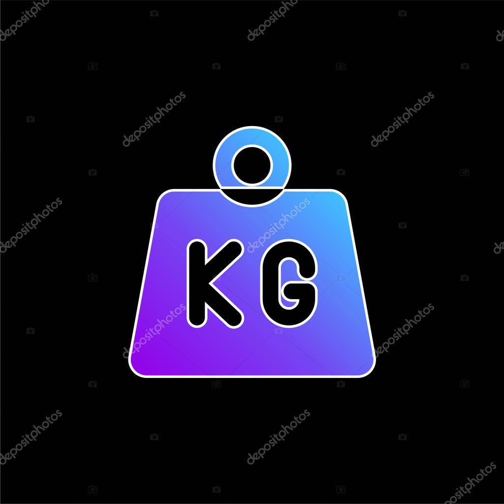 Bar blue gradient vector icon