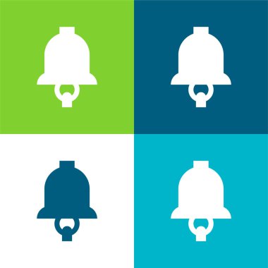 Bell Düz 4 renk simgesi seti