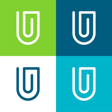 Düz dört renk simgesi ekle