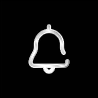 Alarm gümüş kaplama metalik simge