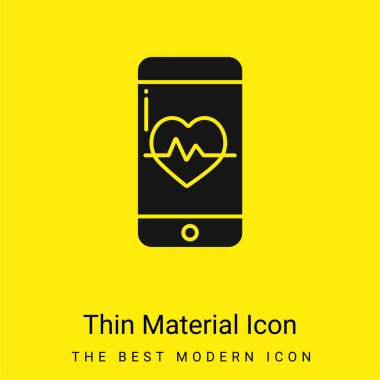 App minimal bright yellow material icon clipart