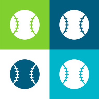 Beyzbol Düz Düz Renk en az simge kümesi