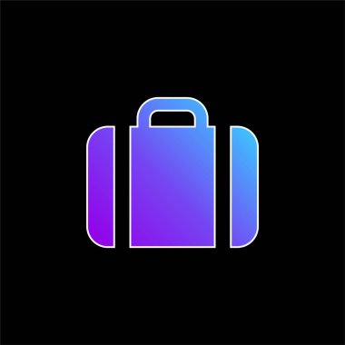 Evrak çantası mavi gradyan vektör simgesi