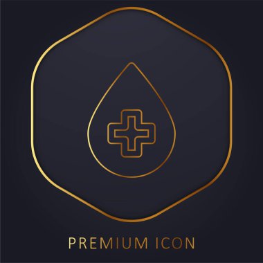 Kan Bağışı Altın Hat prim logosu veya simgesi