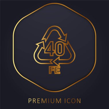40 FE Altın Hat prim logosu veya simgesi