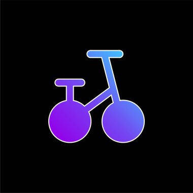 Bisiklet mavi gradyan vektör simgesi