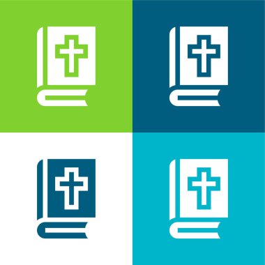 Bible Düz 4 renk en küçük simge kümesi