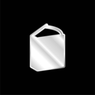 Büyük gümüş kaplama metalik simge