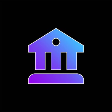 Bankanın mavi gradyan vektör simgesi