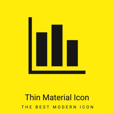 Çubuk Grafiği Asgari Parlak Sarı malzeme simgesi