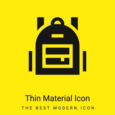 Sırt çantası en az sarı malzeme simgesi