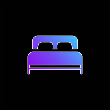 Yatak mavisi gradyan vektör simgesi