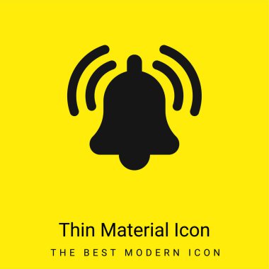 Alarm en düşük düzeyde parlak sarı madde simgesi