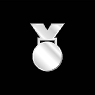 Ödüllü gümüş kaplama metalik simge