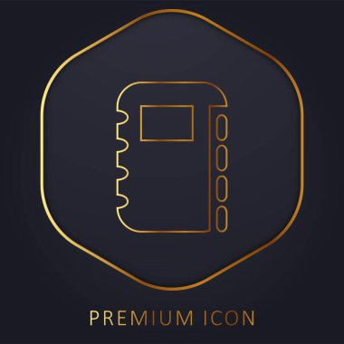 Adres Defteri Altın Hat prim logosu veya simgesi