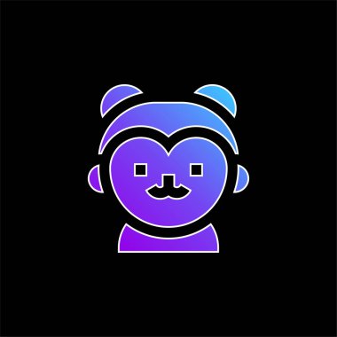 Erkek mavi gradyan vektör simgesi