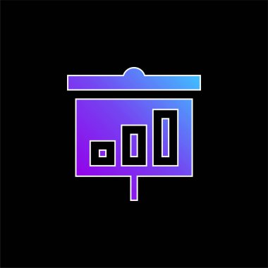 Mavi gradyan vektör simgesini analiz et