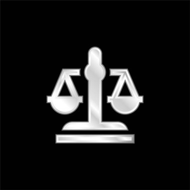 Gümüş kaplama metalik simge