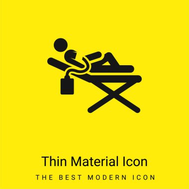 Kan bağışı çok az parlak sarı madde simgesi