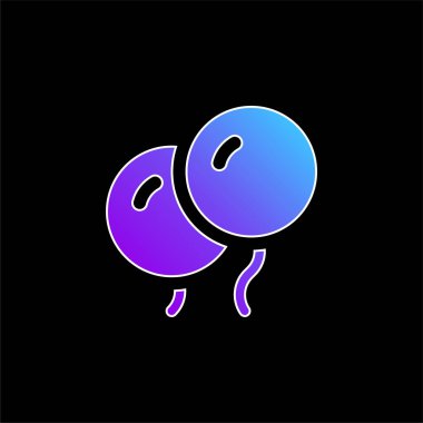 Balon mavi gradyan vektör simgesi