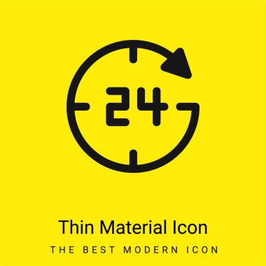 24 Saat Minimum Parlak Sarı Madde simgesi