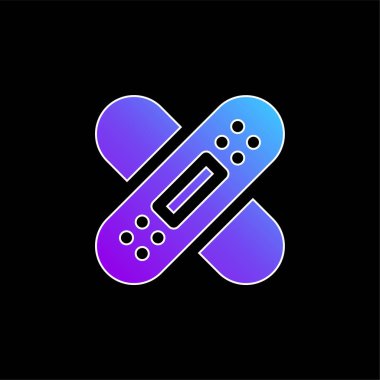 Bandaj mavi gradyan vektör simgesi