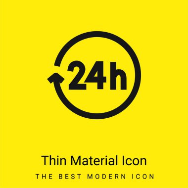 24 Saat Minimum Parlak Sarı Madde simgesi