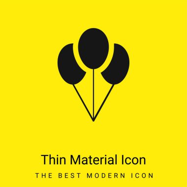 Balonlar çok az parlak sarı madde simgesi