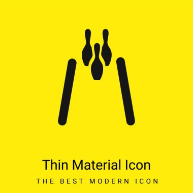 Bowling minimal parlak madde simgesi